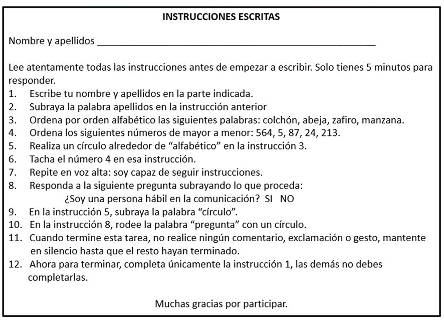 instrucciones